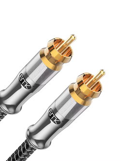 ERTK SilverCoaxial สายสัญญาณ SPDIF , RCA สำหรับ ลำโพง แอมป์ DVD CD เครื่องเสียง คุณภาพสูง