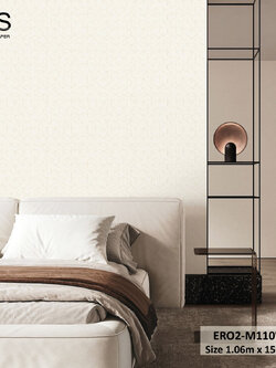 วอลเปเปอร์ลายโมเดิรน์กราฟฟิกสีทอง พื้นสีน้ำตาล ERO2-M110W