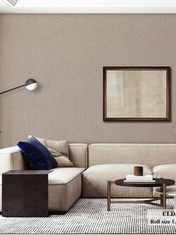 วอลเปเปอร์ ลายผ้าทอเสื่อ สีเทาอมน้ำตาล CLD-F45W