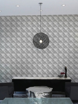 วอลเปเปอร์ลาย ลายกราฟฟิคสีเทา PPL-J79