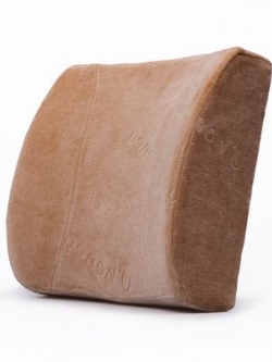 หมอนรองหลัง หมอนสุขภาพเมมโมรี่โฟม 412A-BR สีน้ำตาลอ่อน