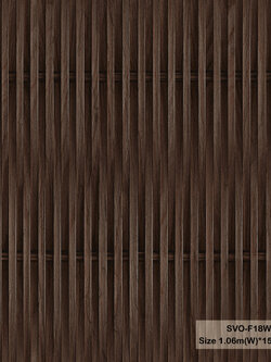 วอลเปเปอร์สไตล์ญี่ปุ่นลายไม้ระแนงเล็ก สีน้ำตาลเข้ม SVO-F18W