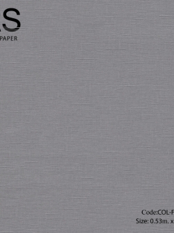 วอลเปเปอร์เทกเจอร์ผ้าแนวโมเดิร์นสีเทาเข้ม COL-F36