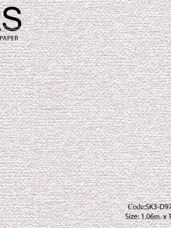 วอลเปเปอร์เทกจอร์ผ้าพื้นสีม่วงชมพูอ่อนแกมขาว SK3-D97W