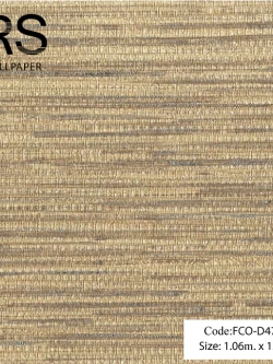 วอลเปเปอร์เทกเจอร์กระสอบพื้นสีน้ำตาล FCO-D47W