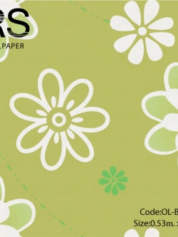 วอลเปเปอร์ลายดอกไม้ OL-B51