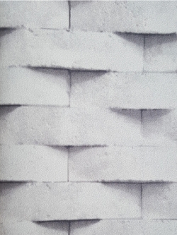 วอลเปเปอร์ ลายอิฐสีขาวเทา No.DIF-R63