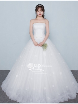 BR320 **พร้อมส่ง**ชุดแต่งงาน&ชุดเจ้าสาวแบบยาวสีขาวเกรดพรีเมี่ยม หรูหราน่ารัก สวยโดดเด่นไม่ซ้ำใคร