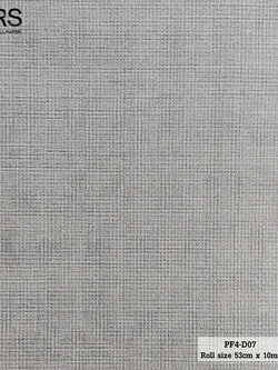 วอลเปเปอร์ ลายกระสอบสีครีมผสมสีเงิน PF4-D07