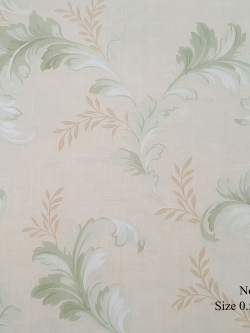 วอลเปเปอร์ลายใบไม้ สไตล์วินเทจ RO-R17