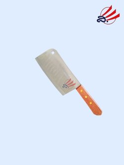 Rhino มีดสับกระดูกสแตนเลสแรด 736 ด้ามไม้ 7"