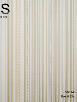 วอลเปเปอร์ลายเส้นประสลับเส้นตรงโทนสีเหลืองแก่ M6-D23