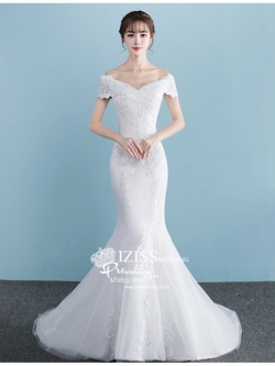 BR308 **พรีออเดอร์**ชุดแต่งงาน&ชุดเจ้าสาวแบบยาวสีขาวเกรดพรีเมี่ยม หรูหราน่ารัก สวยโดดเด่นไม่ซ้ำใคร