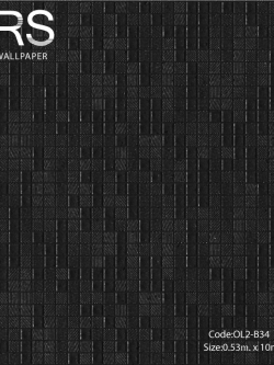 วอลเปเปอร์ลายกระเบื้องโมเสจเล็กโทนสีดำ OL2-B34
