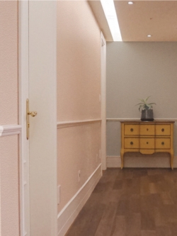 วอลเปเปอร์เทกเจอร์ปูนผนังบ้านผิวเรียบพื้นสีครีมส้ม SK3-D88W