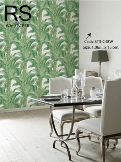 วอลเปเปอร์ลายผ้าพื้นสีเทา ST3-C48W