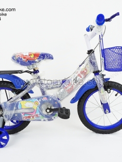 จักรยานเด็ก ล้อ 14 นิ้ว แฮนด์ตรง สีน้ำเงิน