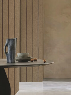 วอลเปเปอร์ลายปูนเซาะร่อง สีน้ำตาล NA4-D39W