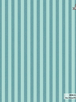 วอลเปเปอร์ลายทางขนาด 1.6 เซ็นฯ สีเขียวสลับฟ้า BMG2-B55