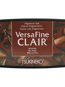 หมึกปั๊มกระดาษ versafine clair_acorn (สีน้ำตาลแดง)