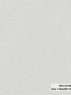 วอลเปเปอร์ลายผ้า สีเทาอ่อน PEA-C41W