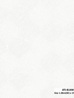 วอลเปเปอร์สไตล์โมเดิร์นลายมินิมอล สีขาว ATI-B14W
