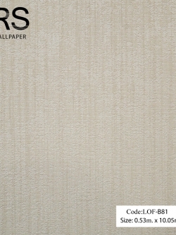 วอลเปเปอร์เทกเจอร์ผ้าไหมหยาบพื้นสีน้ำตาลครีม LOF-B81