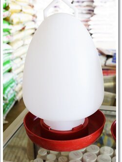 ขวดน้ำไก่ขนาดใหญ่ 2gl (8 ลิตร) สีแดง