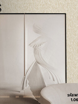 วอลเปเปอร์ลายปูนเปลือย สีน้ำตาลทอง มีกลิเตอร์ WLD-C50W