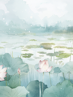 วอลเปเปอร์ภาพดอกบัว (สั่งผลิต)