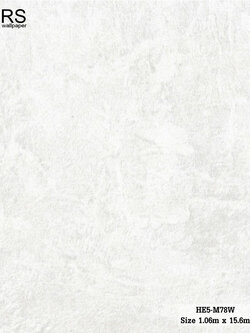 วอลเปเปอร์ ลายปูนเปลือยสีขาวครีม ผสมกลิตเตอร์ HE5-M78W