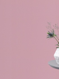 วอลเปเปอร์ลายจุด พื้นชมพู จุดขาว FD2-B15