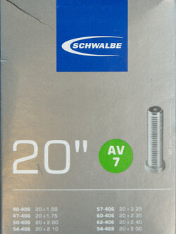ยางใน Schwalbe 20x1.5-2.4 AV7 จุ๊บใหญ่