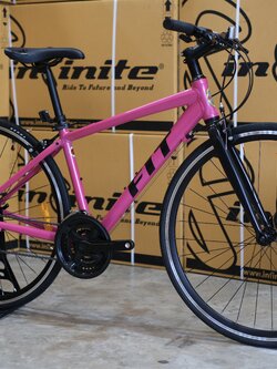 LA : FIT 2.0 จักรยานไฮบริด ซิตี้ไบค์ เฟรมอลูมิเนียม เกียร์ Shimano 24 speed