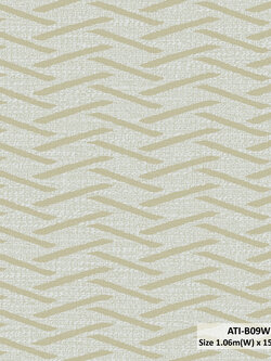 วอลเปเปอร์สไตล์โมเดิร์นลายซิกแซก สีน้ำตาลทอง ATI-B09W