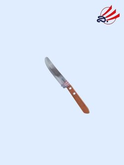 Rhino มีดหั่นปลายมนสแตนเลสแรด 539 ด้ามไม้ 5"