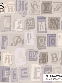 วอลเปเปอร์ ลายตัวหน้งสือ No.ERA-ST10