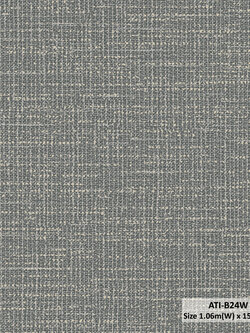 วอลเปเปอร์ลายผ้า สีเทาเข้มปนทอง ATI-B24W