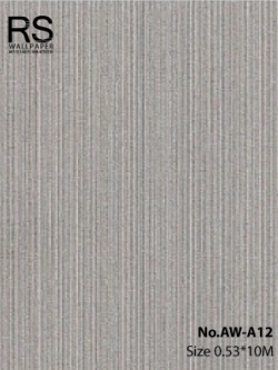 วอลเปเปอร์สีเทาเข้ม เทกเจอร์เส้น No.AW-A12