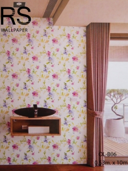 วอลเปเปอร์ลายดอกไม้ OL-B06