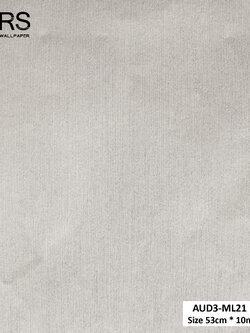 วอลเปเปอร์ สีขาวครีมปนกลิตเตอร์สีเงิน AUD3-ML21