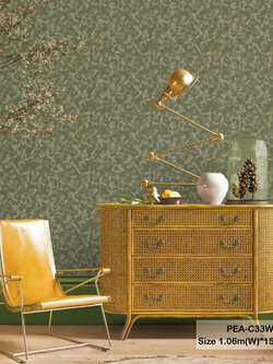 วอลเปเปอร์สไตล์โมเดิร์นลายเรขาคณิต สีเขียว PEA-C33W