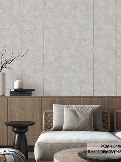 วอลเปเปอร์สไตล์โมเดิร์น ลายเส้น สีเงิน พื้นเทาเข้ม POM-F31W