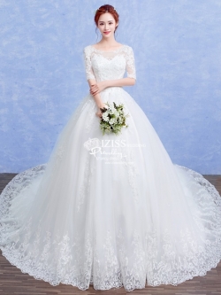 BR304**พรีออเดอร์**ชุดแต่งงาน&ชุดเจ้าสาวแบบยาวสีขาวเกรดพรีเมี่ยม หรูหราน่ารัก สวยโดดเด่นไม่ซ้ำใคร