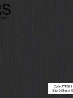 วอลเปเปอร์เทกเจอร์เส้นประแนวตั้งสีเงินพื้นสีดำ ATT-S15