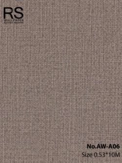 วอลเปเปอร์ลายผ้า สีน้ำตาลเข้ม No.AW-A06