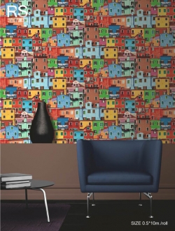 วอลเปเปอร์ ลายตึก KA-D18