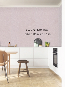 วอลเปเปอร์เทกเจอร์ผ้าพื้นสีม่วงอมชมพู SK3-D116W