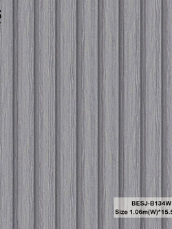 วอลเปเปอร์ลายไม้ระแนง ขนาด 4 เซ็นฯ ร่อง 1 เซ็นฯครึ่ง BESJ-B134W