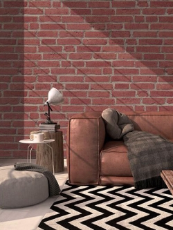 วอลเปเปอร์ ลายอิฐแดง No.INT-M94